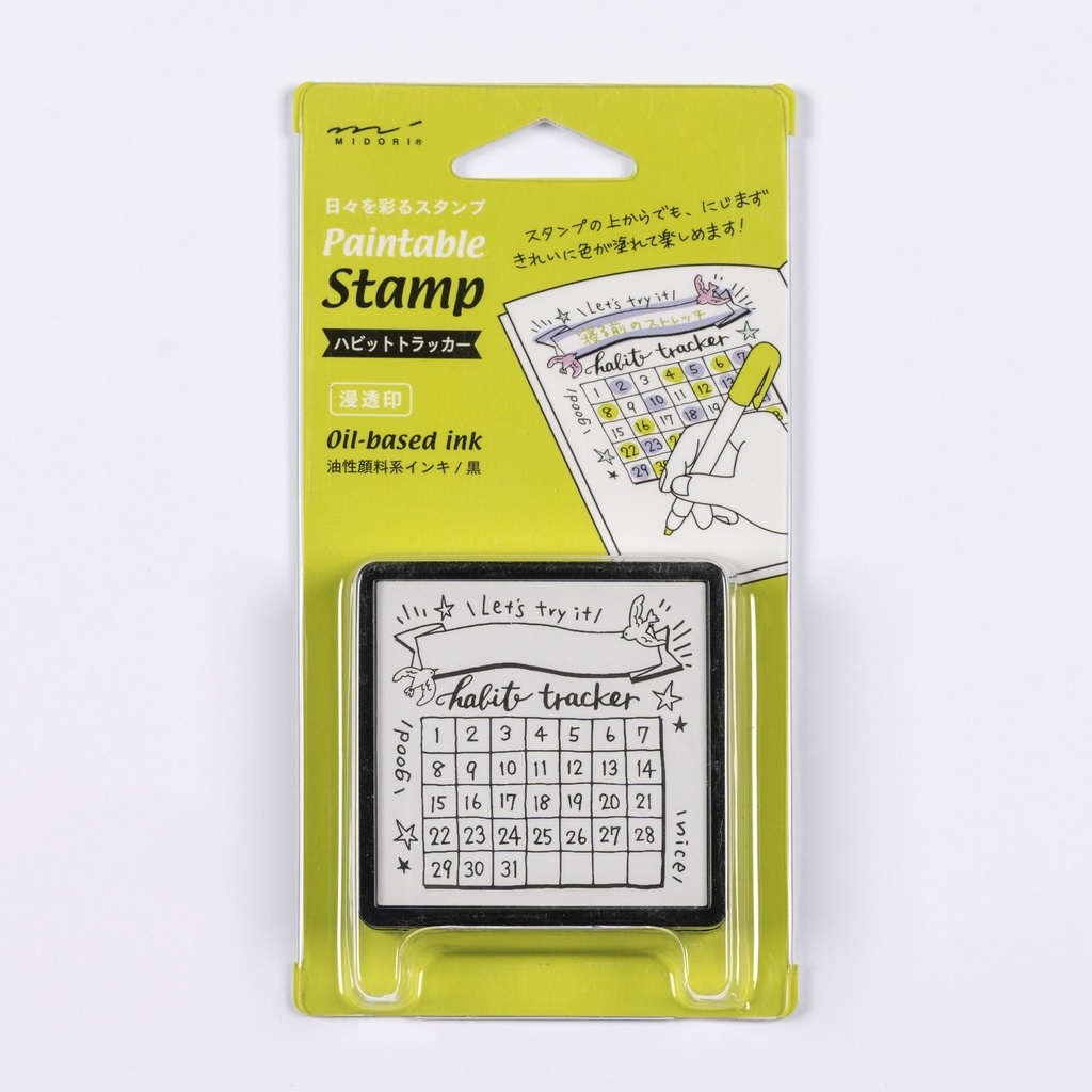 Paintable stamp Pre-inked