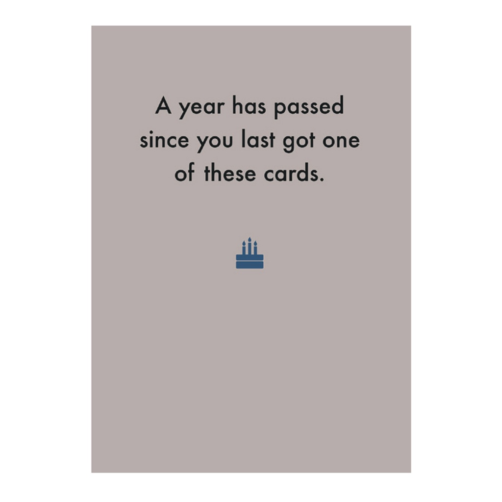 Greeting Card - A year has passed