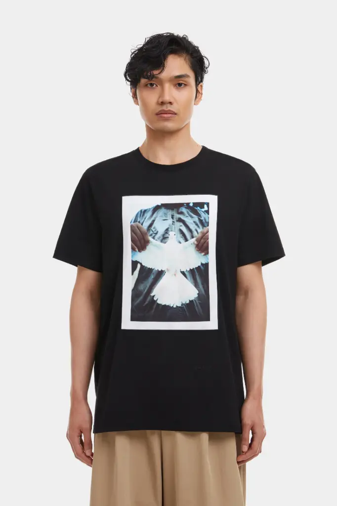 Qasimi - JE22 HAMZAH Loose Fit Graphic T-Shirt (Black)
