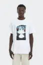 Qasimi - JE22 HAMZAH Loose Fit Graphic T-Shirt (White)