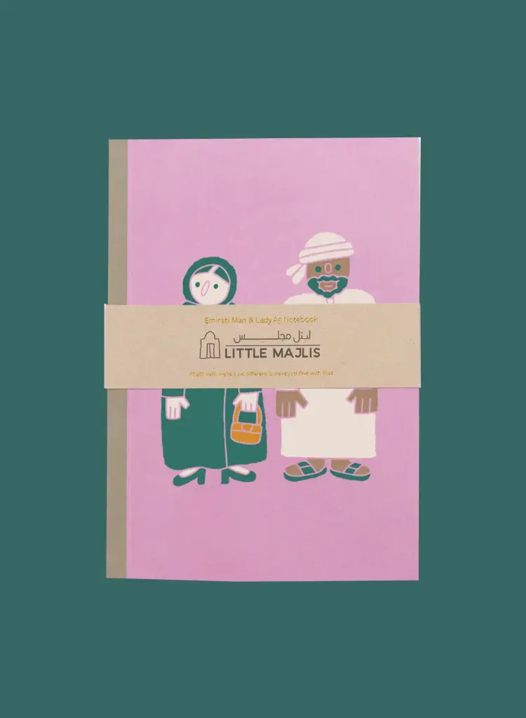 A5 Notebook, Gatefold, Emirati Man and Women