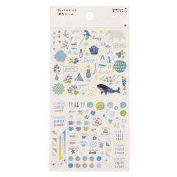 [Designphil] Sticker Collection - Colour Blue