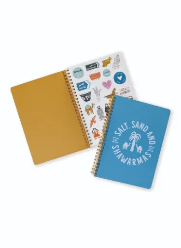 [Little Majlis] A5 Notebook Salt, Sand, and Shawarma