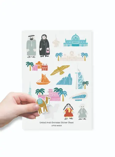 [Little Majlis] Sticker Sheet, UAE Icons
